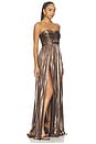 view 2 of 4 Serita Dress in Metallic Bourbon