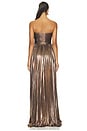 view 4 of 4 Serita Dress in Metallic Bourbon