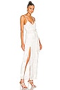 view 2 of 4 Rebecca Dress in White Fringe