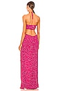 view 3 of 4 Hendrix Dress in Fuchsia Rose Tiger Stripe
