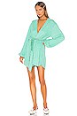 view 1 of 4 Gabrielle Robe Dress in Metallic Mint