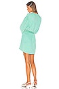 view 3 of 4 Gabrielle Robe Dress in Metallic Mint