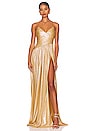 view 1 of 4 Doss Dress in Champagne Gold