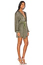 view 2 of 4 ROBE DRAPÉE GABRIELLE in Army Green