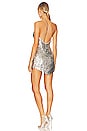 view 3 of 5 Sirena Dress in Silver Feather Sequin