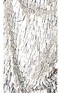view 5 of 5 Sirena Dress in Silver Feather Sequin