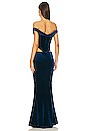 view 3 of 3 Giada Velvet Dress in Navy