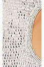view 5 of 5 Claudia Crochet Dress in White & Silver