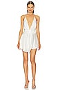 view 1 of 4 Natasha Dress in White & Sequin