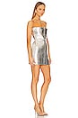 view 2 of 3 Casmir Leather Dress in Silver