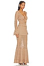 view 2 of 4 Sereno Dress in Metallic Nude Bronze