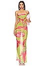 view 1 of 4 Fontelina Dress in Lime Anthurium