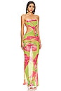 view 2 of 4 Fontelina Dress in Lime Anthurium