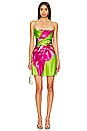 view 1 of 4 Azura Dress in Lime Anthurium