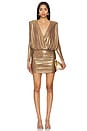 view 2 of 5 Marilyn Dress in Bronze Gold