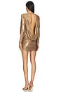 view 4 of 5 Marilyn Dress in Bronze Gold