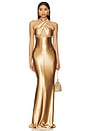 view 1 of 3 Charity Dress in Gold