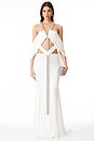 view 1 of 4 Gaia Dress in White & Gold
