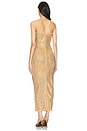 view 3 of 4 Boa Dress in Iridescent Gold