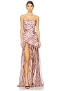 view 4 of 4 Nicole Dress in Earl Rose Zebra
