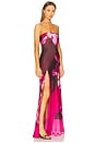view 2 of 3 Aiyanna Silk Dress in Orchid Ombre