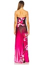 view 3 of 3 Aiyanna Silk Dress in Orchid Ombre