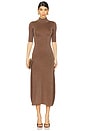 view 1 of 4 Maribel Dress in Metallic Pecan
