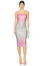 view 1 of 4 Laina Embellished Dress in Pink Silver Ombre