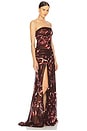 view 2 of 4 Annalise Dress in Latte Abstract & Orchid