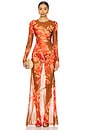 view 1 of 3 Vienna Dress in Geranium Reverie