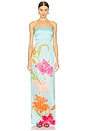 view 1 of 3 Vivi Dress in Acqua Primavera