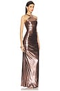 view 2 of 4 Shera Dress in Metallic Rose Gold