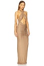 view 2 of 4 Oakley Mesh Embellished Dress in Sepia
