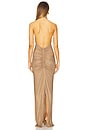 view 3 of 4 Oakley Mesh Embellished Dress in Sepia