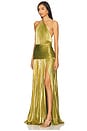 view 2 of 4 Thalia Dress in Metallic Peridot