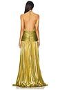 view 3 of 4 Thalia Dress in Metallic Peridot