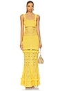 view 1 of 4 ROBE MAILLE CROCHET WINONA in Sol & Gold