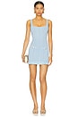 view 1 of 4 Loulou Knit Dress in Metallic Powder Blue