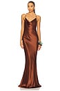 view 1 of 4 Finley Dress in Chestnut