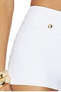 view 6 of 6 Sandra Bandage Knit Short in Metallic White