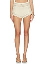 view 1 of 6 Margo Crochet Shorts in Metallic Ivory