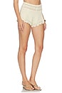 view 2 of 6 Margo Crochet Shorts in Metallic Ivory