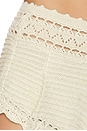 view 6 of 6 Margo Crochet Shorts in Metallic Ivory