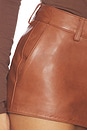 view 7 of 6 Valesia Leather Short in Cigar
