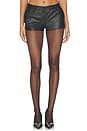 view 1 of 6 Valesia Leather Short in Black
