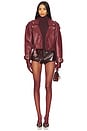view 5 of 6 Aven Leather Short in Port