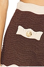 view 6 of 6 Kait Knit Short in Metallic Chestnut & Bone