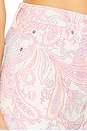 view 6 of 6 Gaelle Denim Short in Pastel Paisley