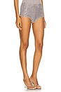 view 2 of 6 Gracie Embellishment Short in Cloud & Gunmetal