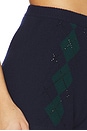 view 6 of 6 Filomina Embellished Short in Pine & Navy